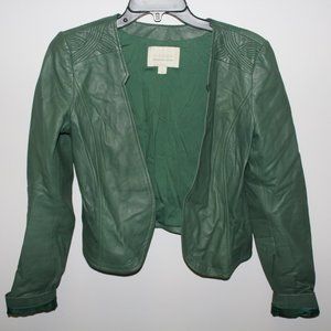 Hinge (from Nordstrom) Green Leather Jacket